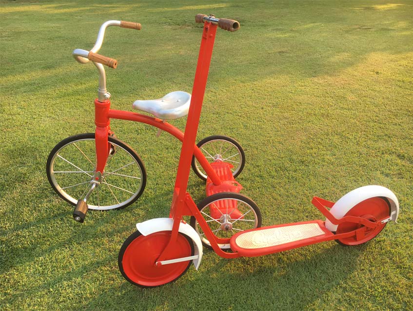 Restored Cyclopes Scooter and Trike